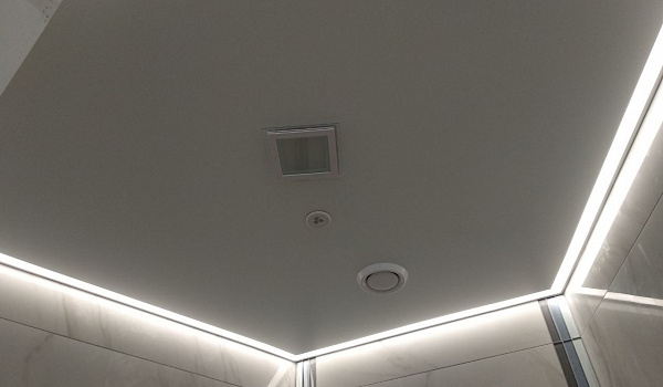 Подсветка на натяжном потолке - расчёт стоимости