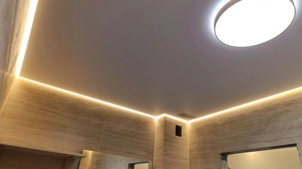Пример тканевого потолка DESCOR 12 м²
