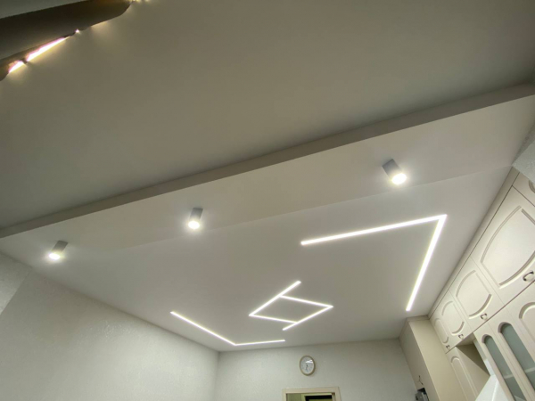 Пример тканевого потолка DESCOR 12 м²