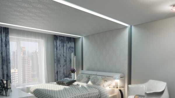 Пример тканевого потолка DESCOR 18 м²