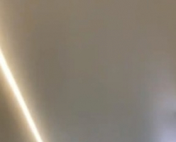 Видеообзор натяжного потолка на объекте